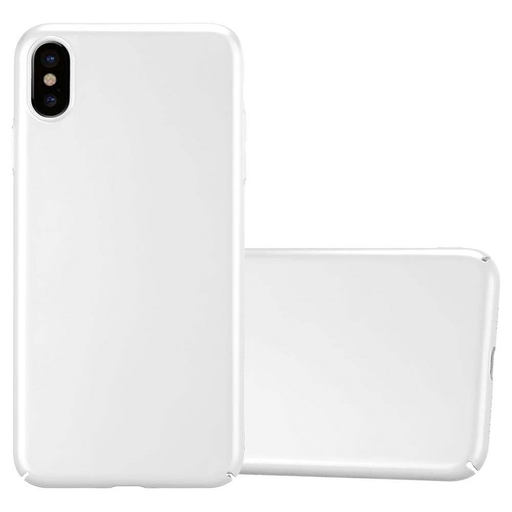 Custodia Compatibile Con Apple Iphone Xs Max In Argento Metallo - Hard Case Coperchio Protettivo In Look Metallico Contro I Graffi E Gli Urti - Foto 1