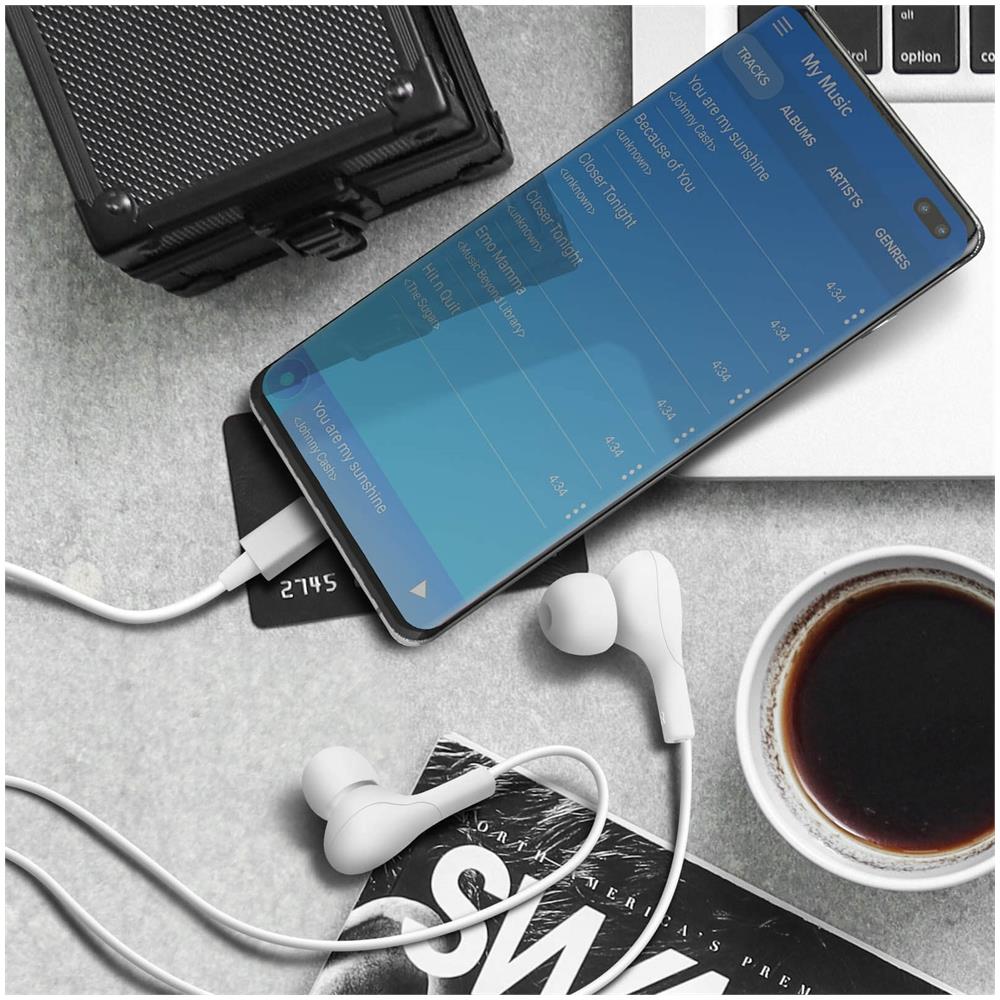 Auricolari Cavo Usb-c In-earphone Telecomando Magnetici Bianco - Foto 5