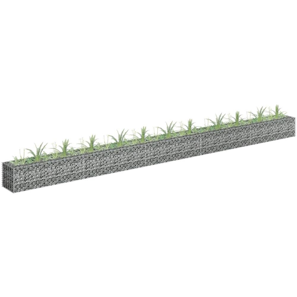 Gabbione Letto Rialzato In Acciaio Zincato 450x30x30 Cm - Foto 1