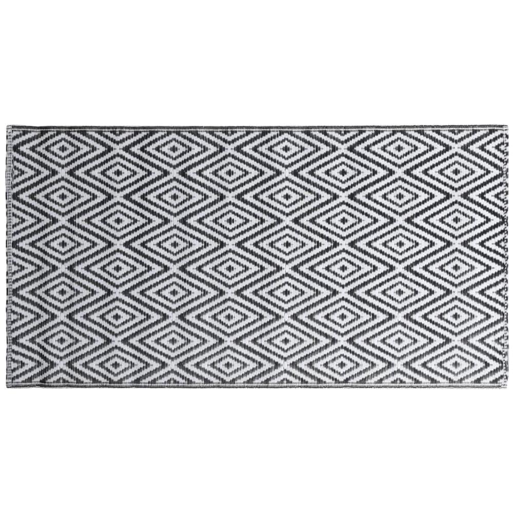 Tappeto Da Esterni Bianco E Nero 190x290 Cm In Pp - Foto 3