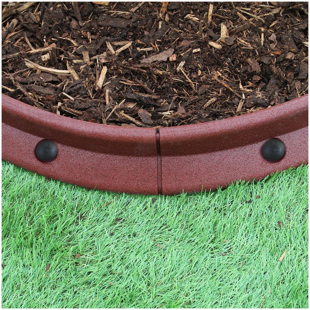 Bordo Per Giardino MTB 18,3 M, Senza Scavo, Con 18 Punte A Spirale, Altezza 5,1 Cm, Verde, Recinzione Per Aiuole E Prati - 2