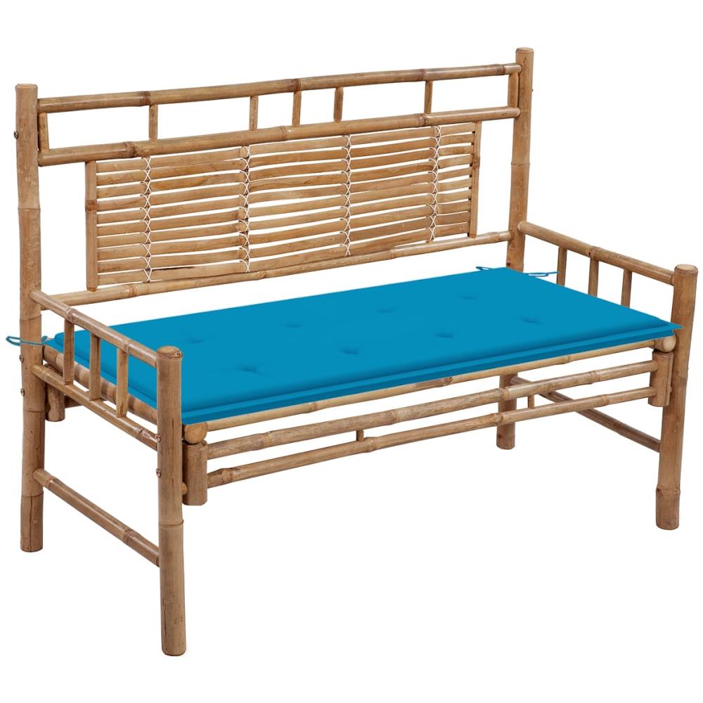 Panca Da Giardino Con Cuscino 120 Cm In Bamb? - Foto 1