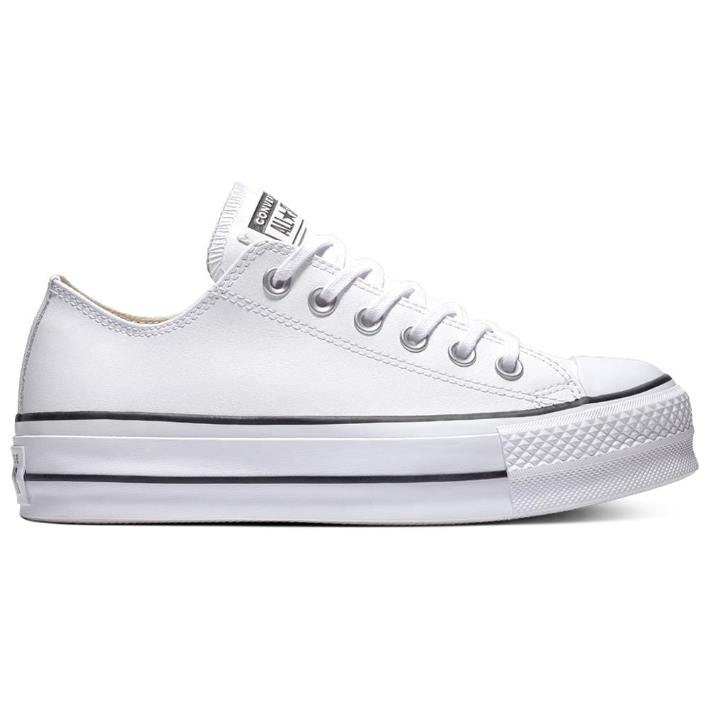Scarpe Chuck Taylor All Star Lift Clean Leather Ox Taglia 36.5 Codice 561680c Bianco - Foto 1