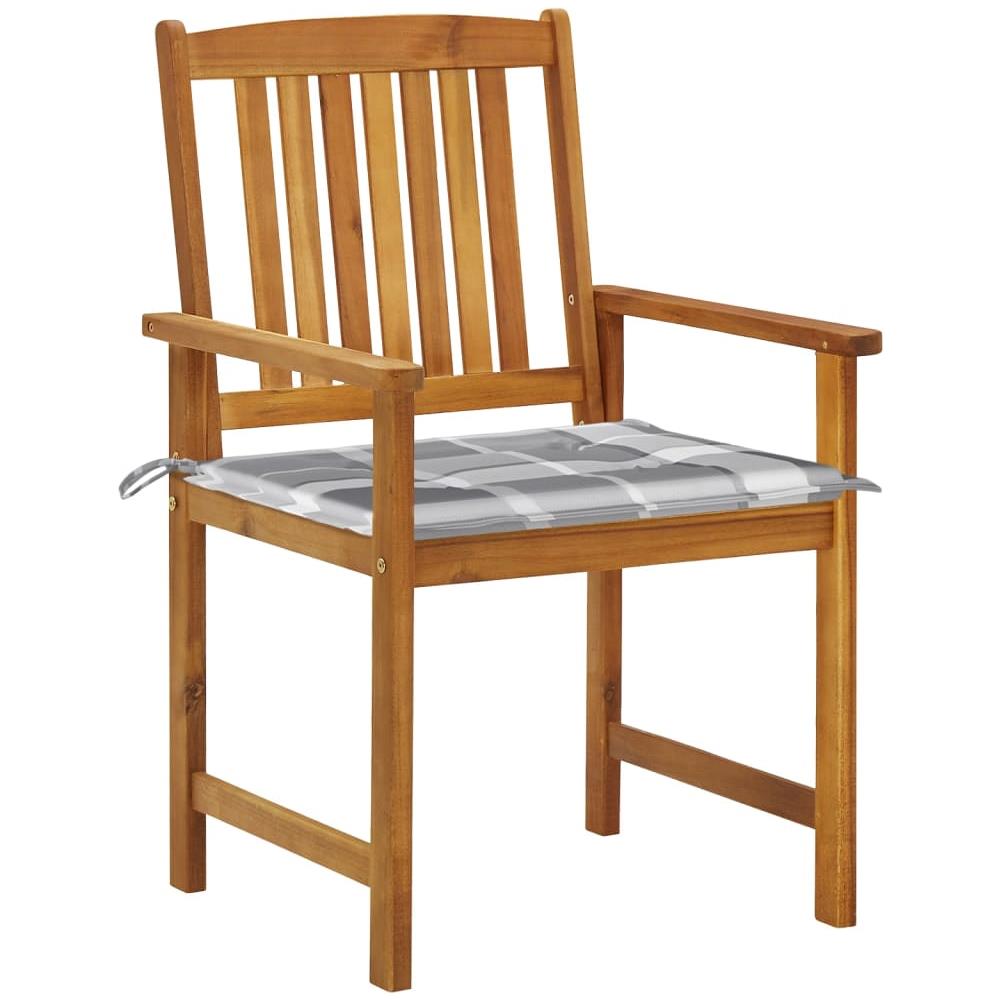 Sedie da Giardino con Cuscini 8 pz in Legno Massello di Acacia - Foto 2