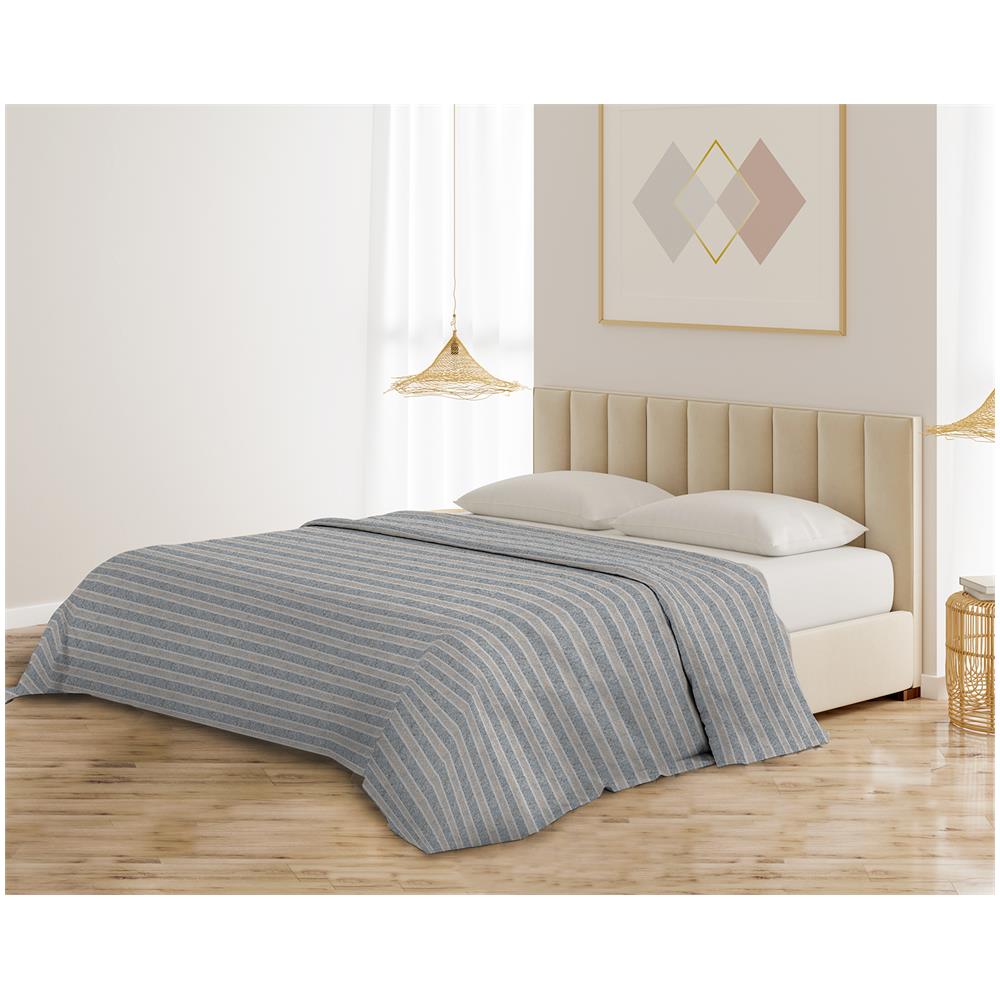 Copriletto, Copridivano, Telo Copritutto Multiuso Per Arredo - Ilaria Grigio - 210x250 Cm - Foto 1