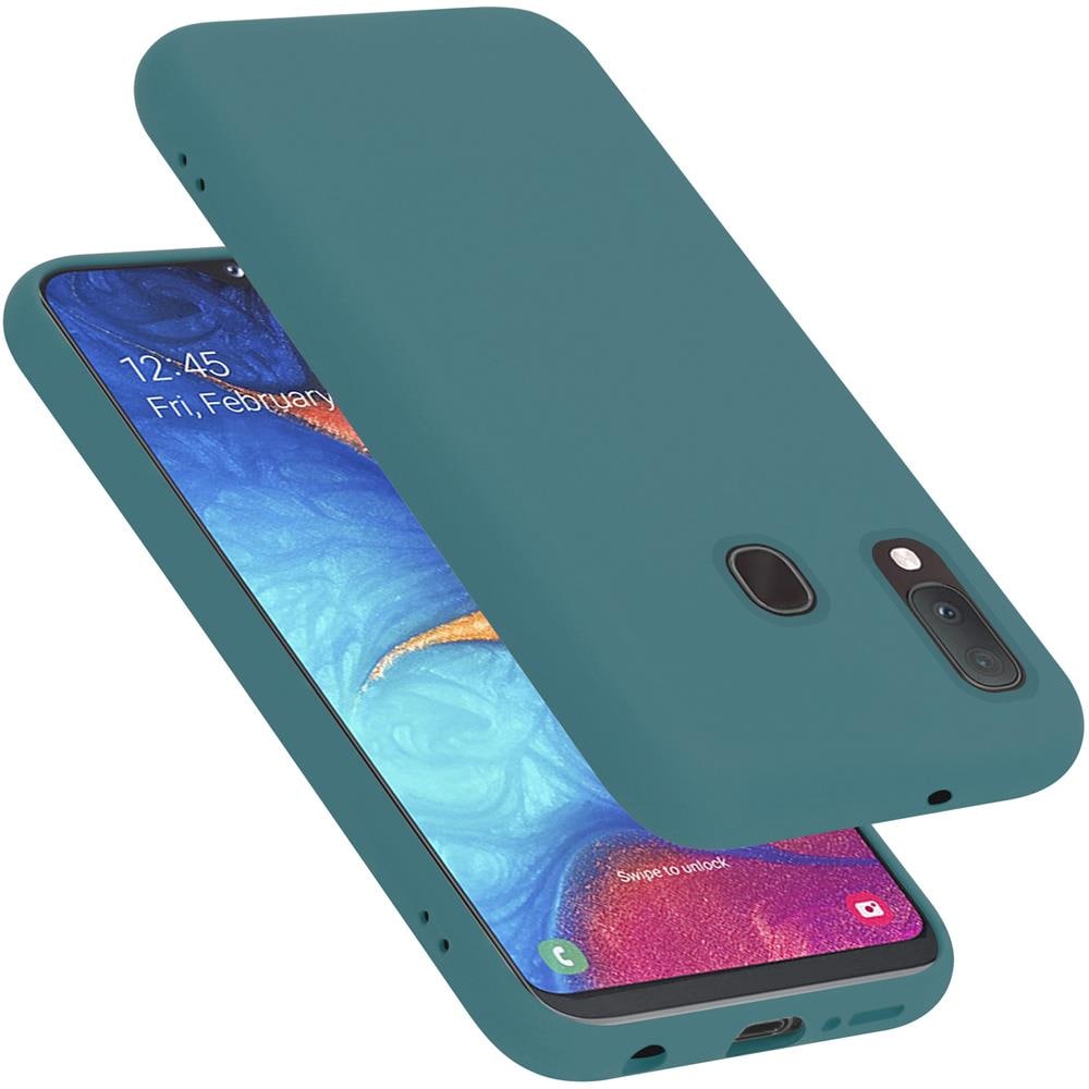 Custodia Compatibile Con Samsung Galaxy A20e In Liquid Verde - Coperchio Protettivo In Silicone Tpu Flessibile - Foto 1