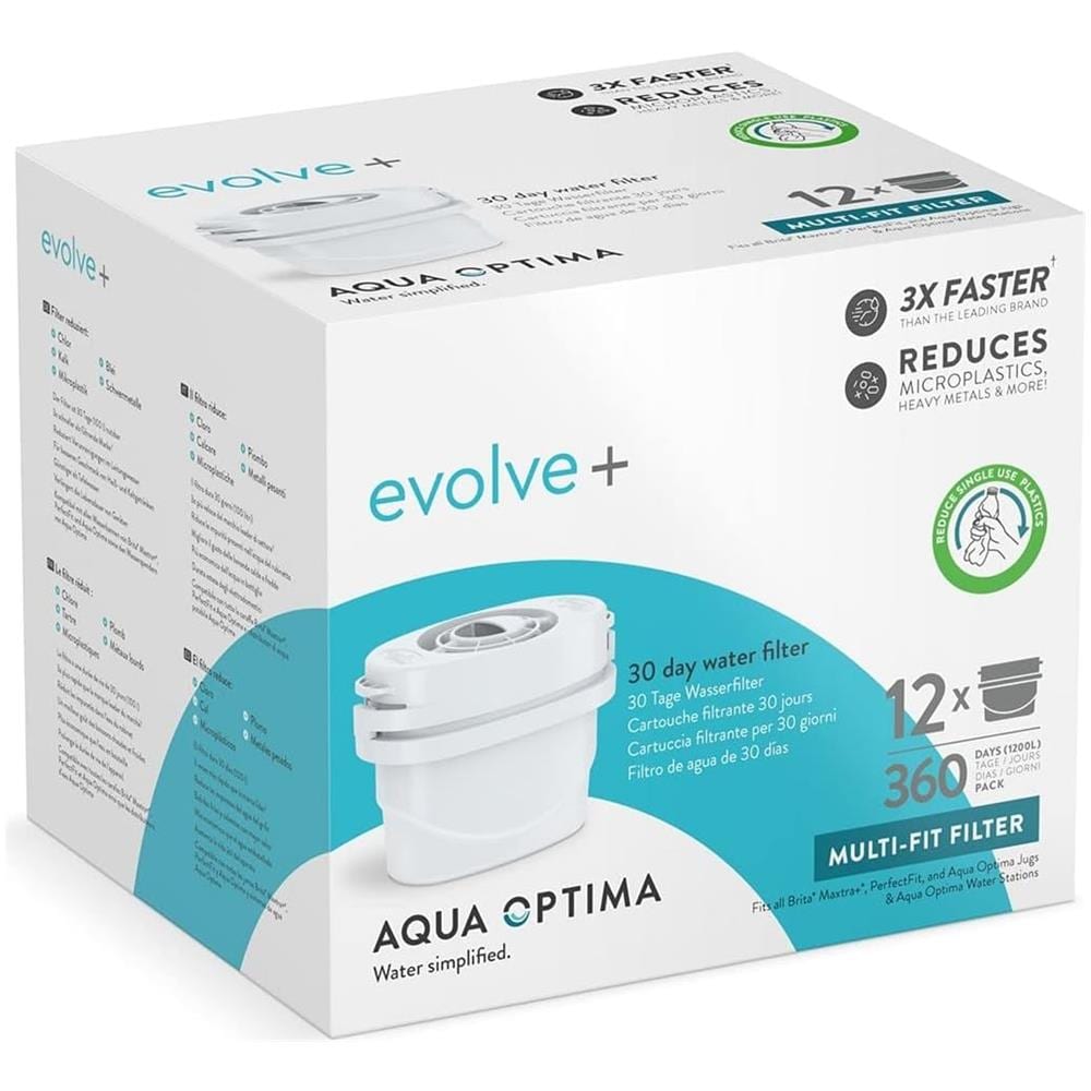 Cartuccia filtro acqua Aqua Optima Confezione da 12 Evolve+ - Foto 1