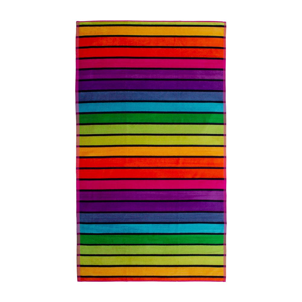 Telo Mare Jacquard Spugna Asciugamano Spiaggia Disegno Cairo Telo Mare Multicolor - Foto 1