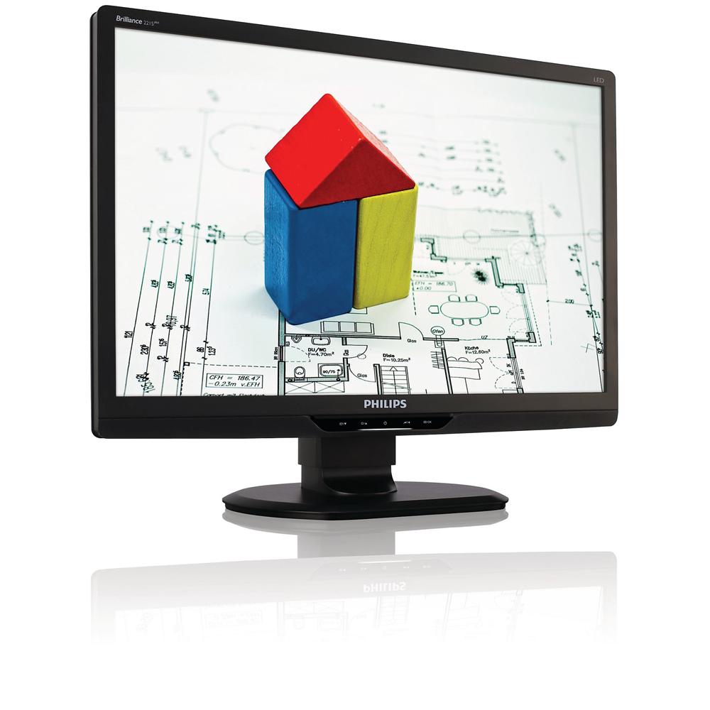 [Ricondizionato SILVER] 221S3LCB Monitor 21.5" LED Risoluzione 1920x1080 Full HD Tempo di Risposta 5ms Contrasto 20.000.000:1 Luminosità 250 cd / m² - Foto 2