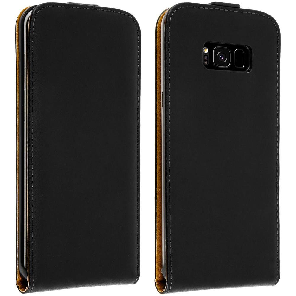 Custodia Samsung Galaxy S8 Plus Con Sportellino In Pelle - Nero - Foto 2