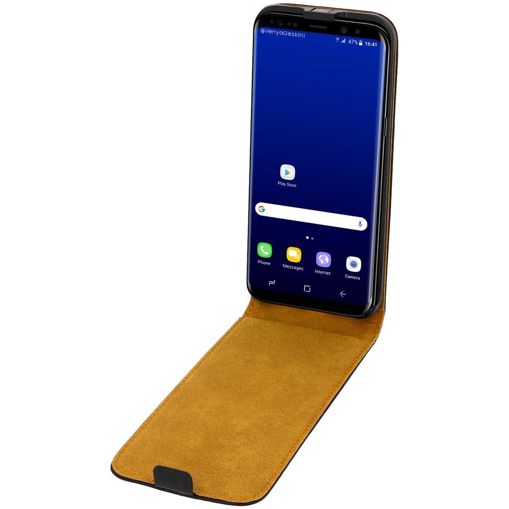 Custodia Samsung Galaxy S8 Plus Con Sportellino In Pelle - Nero - Foto 9