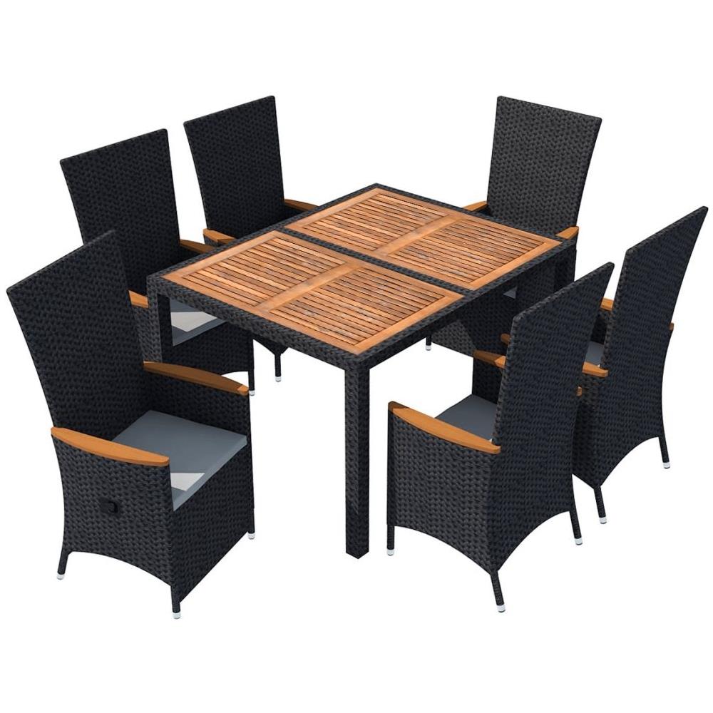 vidaXL Legno dAcacia Tavolo da Pranzo Esterno Bianco Tavola Arredo Giardino