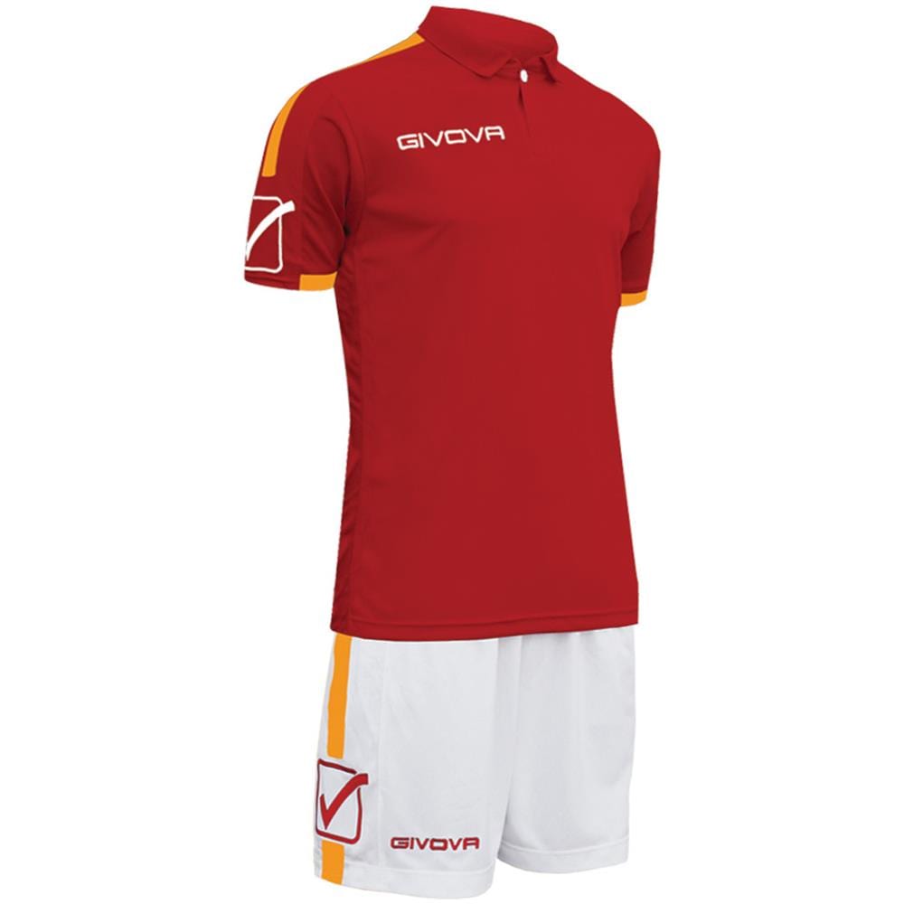 Kit Play Mc Givova Granata / arancio Corsa Sport Uomo Staff Running Jogging Allenamento Relax Calcio Calcetto Torneo Scuola Sport - Taglia M - Foto 1