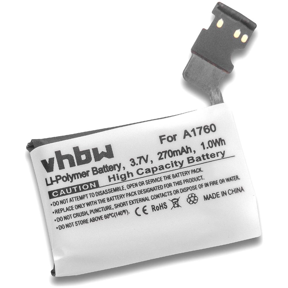 Li-pol Batteria 270mah (3.8v) Per Orologio, Smartwatch Apple Watch 2, 2 38mm, 2 42mm, Mnnn2ll / a, Mp032ll / a Come A1760. - Foto 3