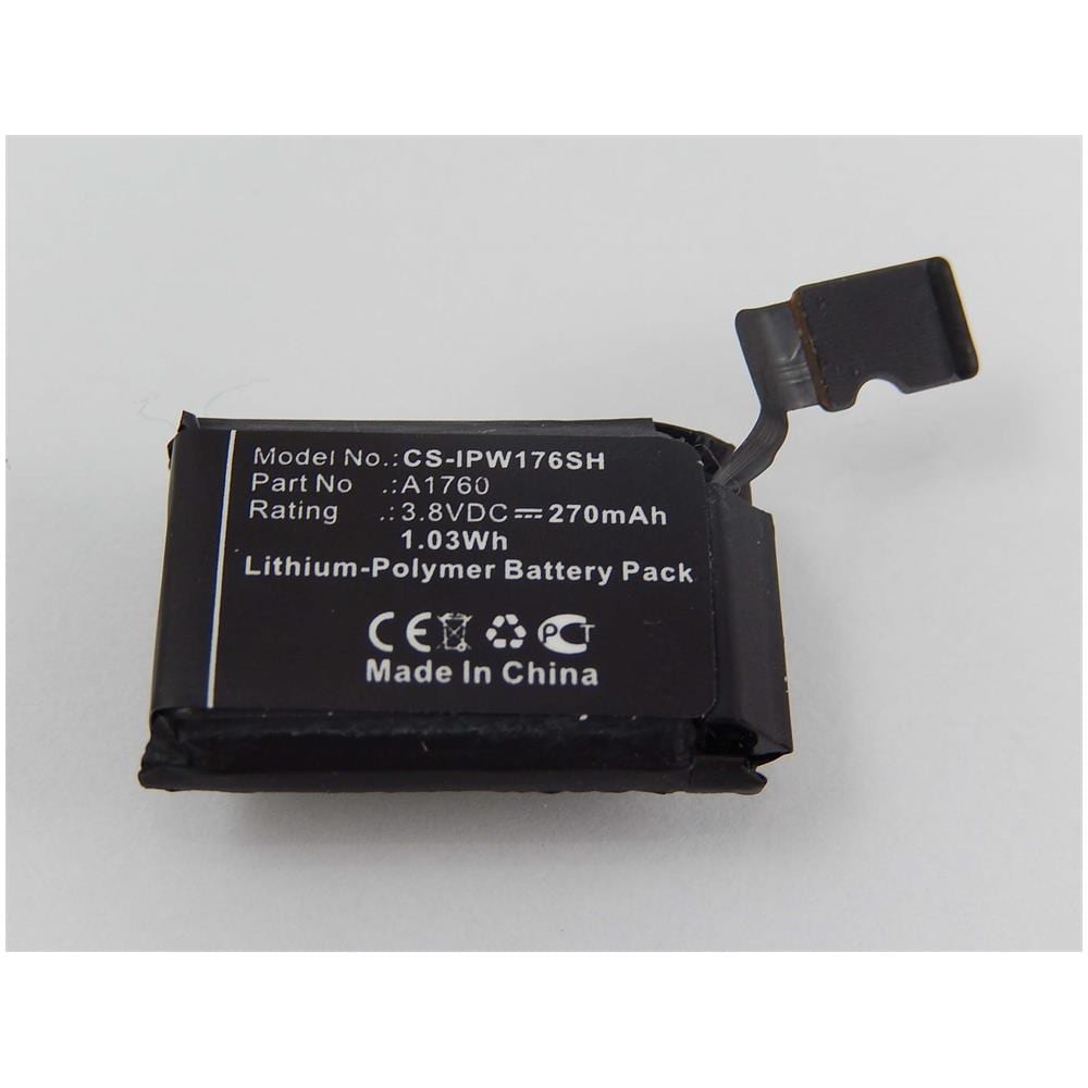 Li-pol Batteria 270mah (3.8v) Per Orologio, Smartwatch Apple Watch 2, 2 38mm, 2 42mm, Mnnn2ll / a, Mp032ll / a Come A1760. - Foto 1