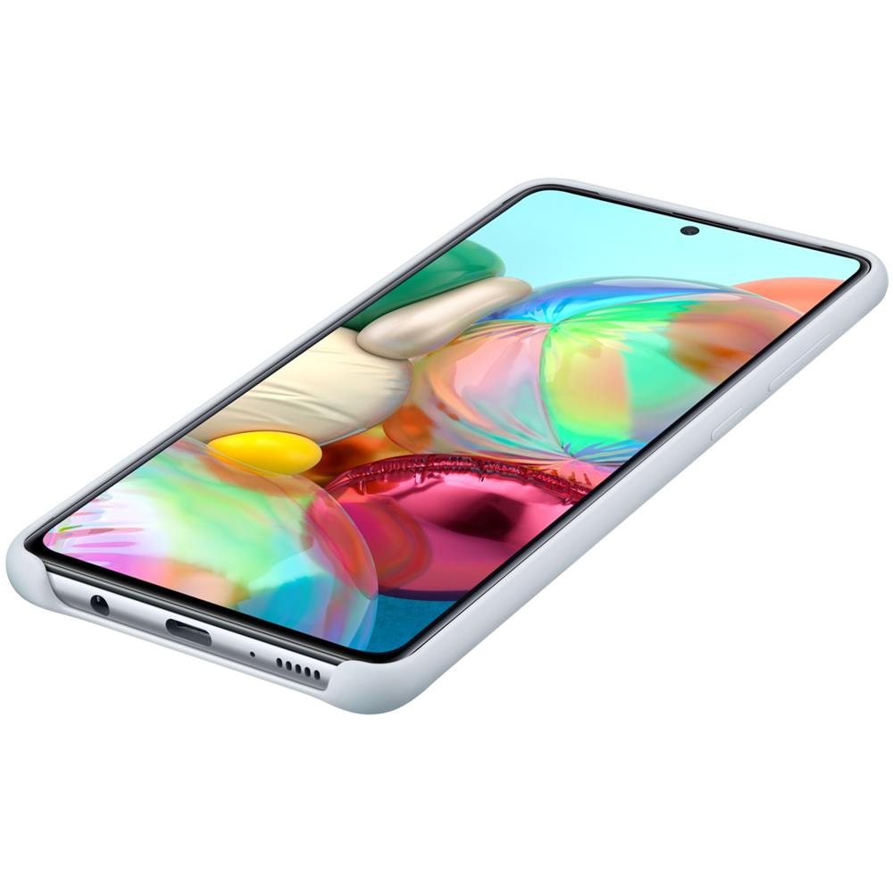 Silicone Cove Galaxy A71 argento - Foto 1