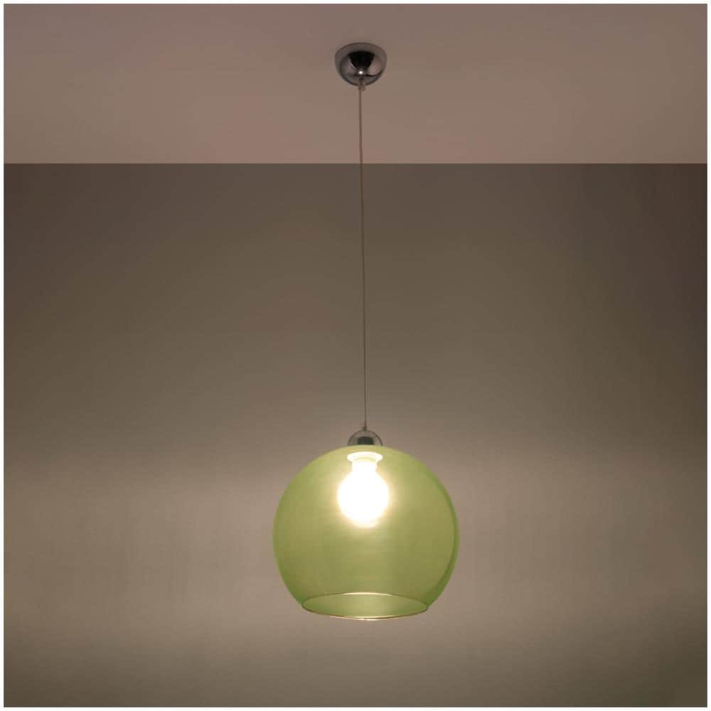 Ball - Lampadario A Sospensione In Vetro, Colore: Verde Cromato - Foto 15