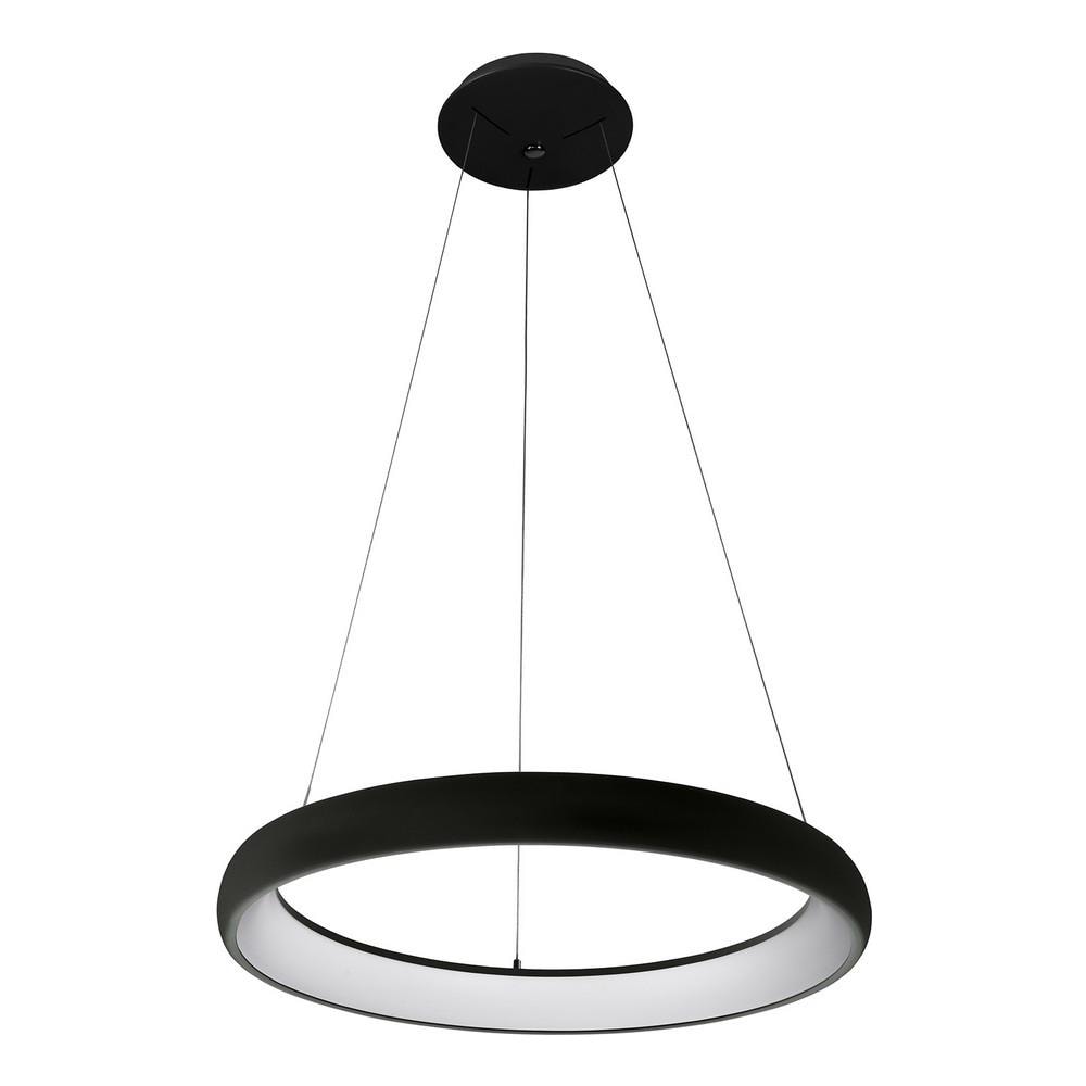 Sospensione Moderna A Led Nera, Bianco Caldo 3000k 2750lm - Foto 1