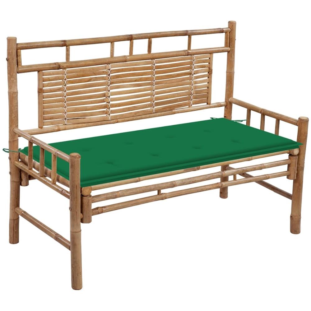Panca Da Giardino Con Cuscino 120 Cm In Bamb? - Foto 1