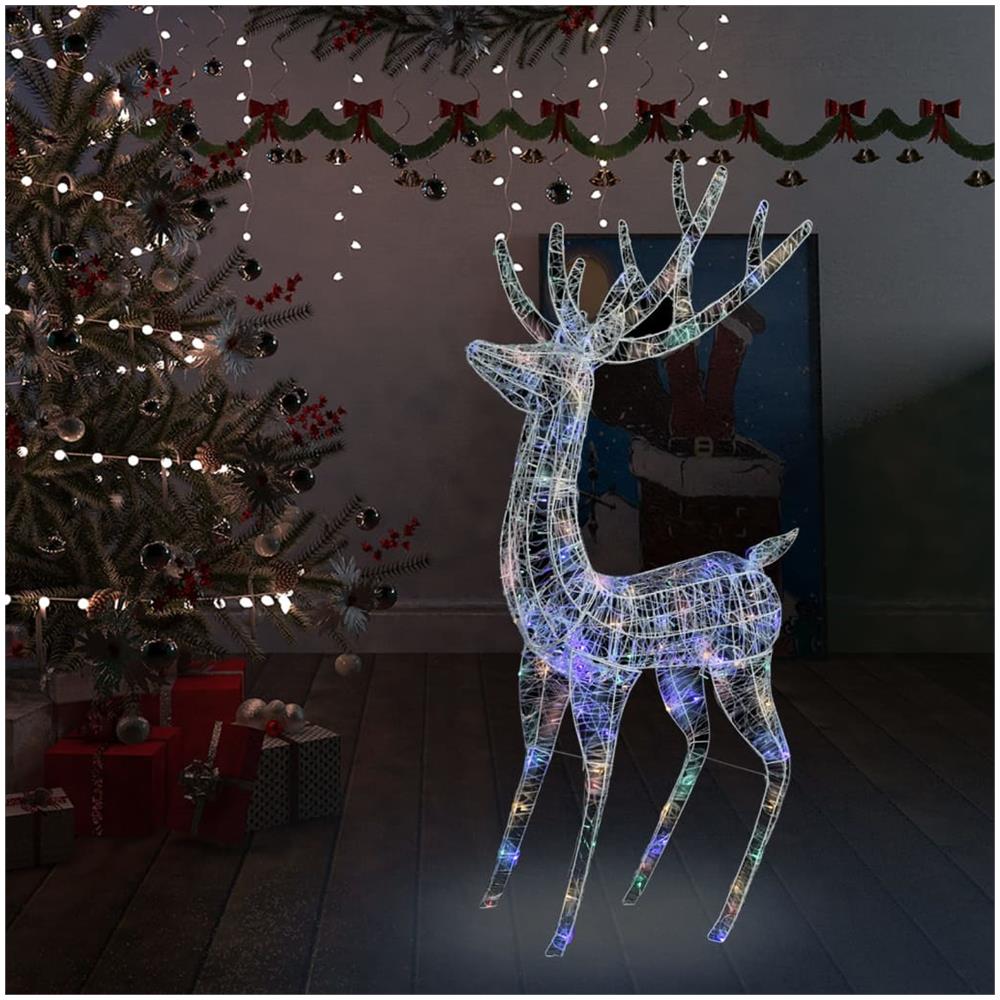 Renne di Natale XXL in Acrilico 250 LED 2 pz 180 cm Colorata - Foto 1