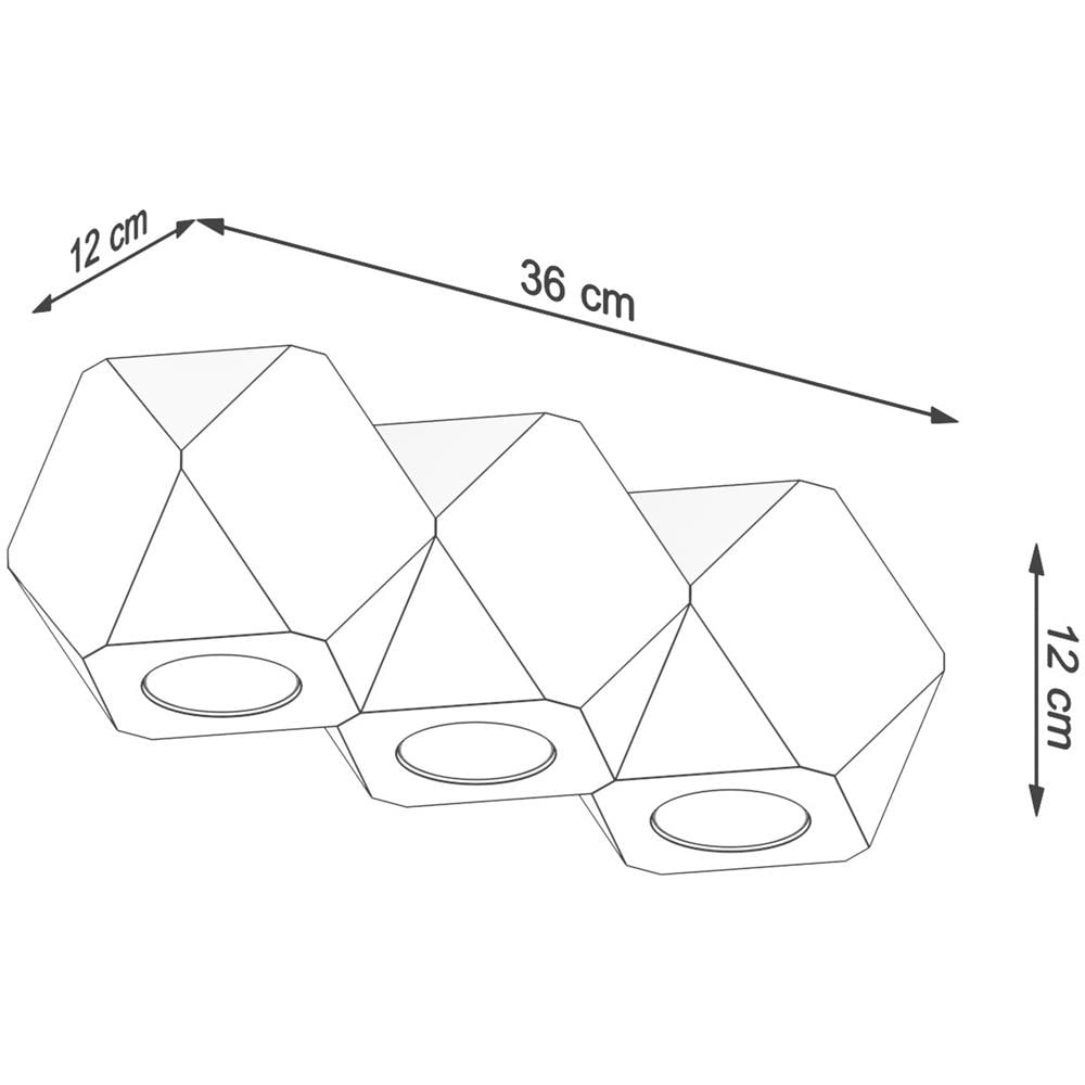 Applique Da Soffitto In Legno Woody 3 Legno 120x120x360 Mm Legno - Foto 1