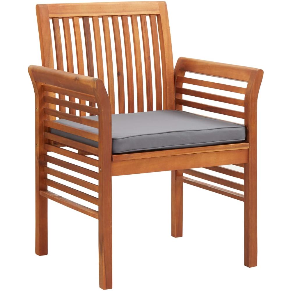 Sedie Da Pranzo Giardino Con Cuscini 8 Pz Legno Massello Acacia - Foto 2