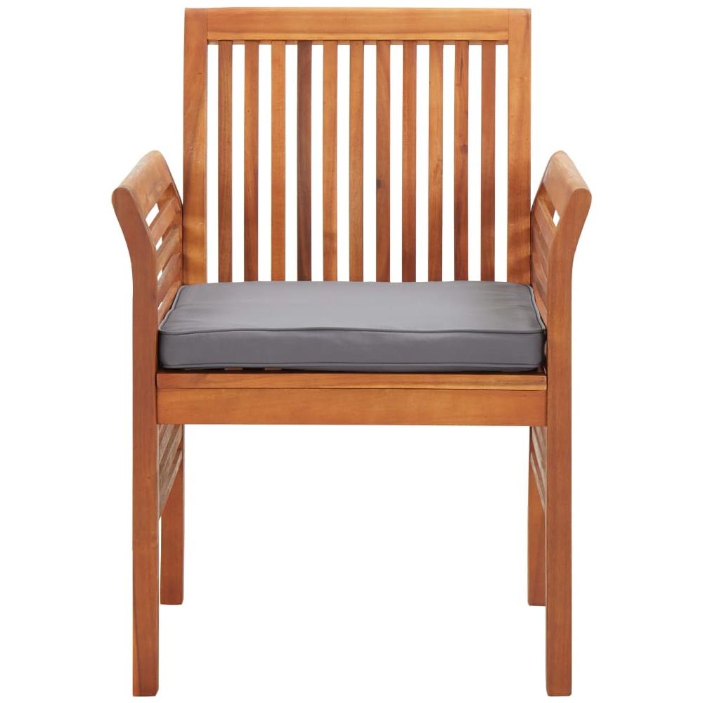 Sedie Da Pranzo Giardino Con Cuscini 8 Pz Legno Massello Acacia - Foto 3