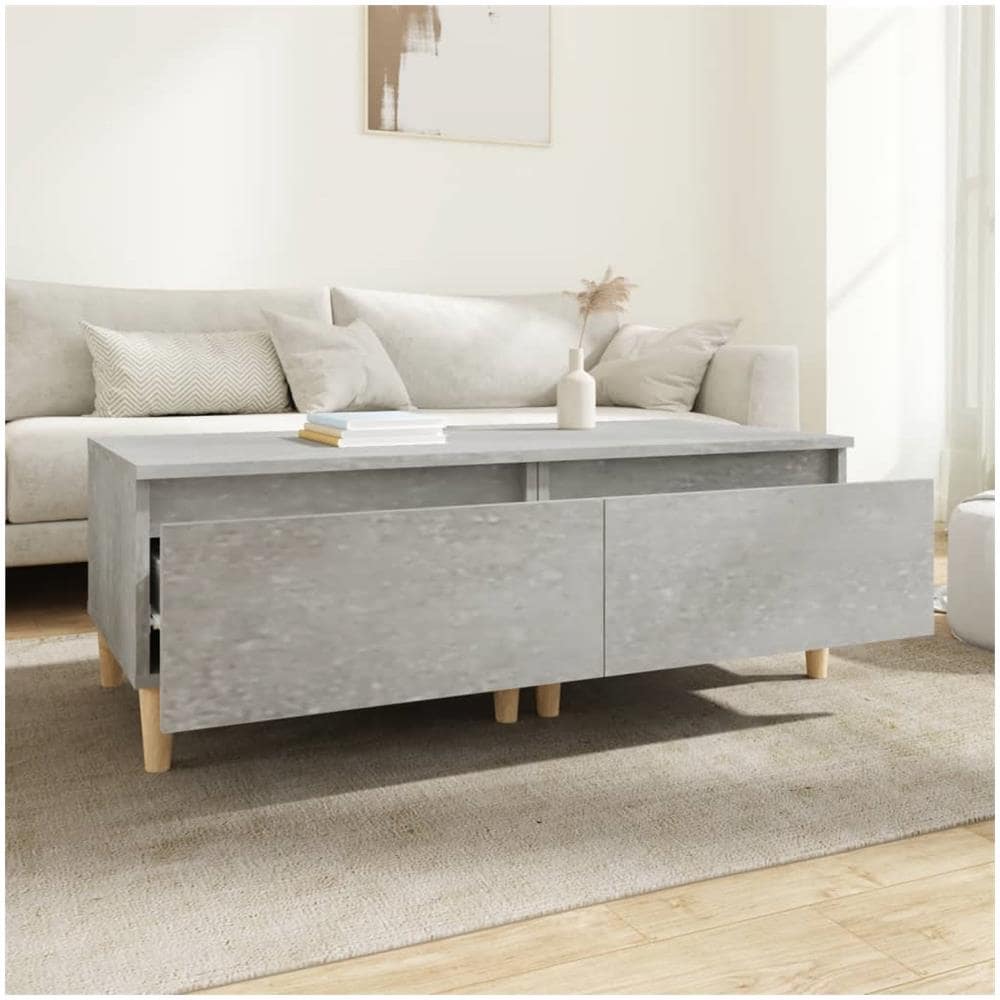 Tavolini 2pz Grigio Cemento 50x46x35 Cm In Legno Multistrato - Foto 3