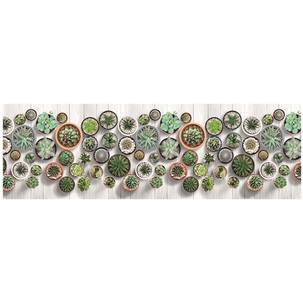 Tappeto Cucina Antiscivolo Stampa Digitale Emozioni Fantasia Cactus By Suardi 58x280 Cactus - Foto 1