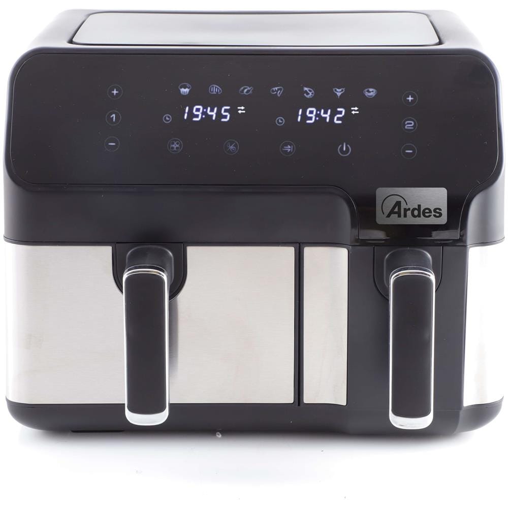 Friggitrice ad Aria Eldorada Dual ARFRYA03D Capacità 9 Litri 1700 Watt Colore Nero / Acciaio Inossidabile - Foto 1