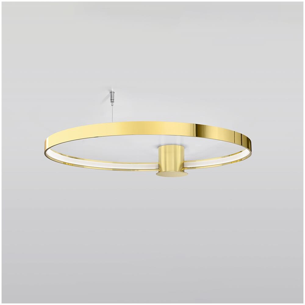 Sollux Lighting Lampada Da Soffitto Rio 78 Oro Lucido Led 3000k Th. 252 - Moderno Lampada A Soffitto D'oro 12.5x78x87 Cm - Foto 2