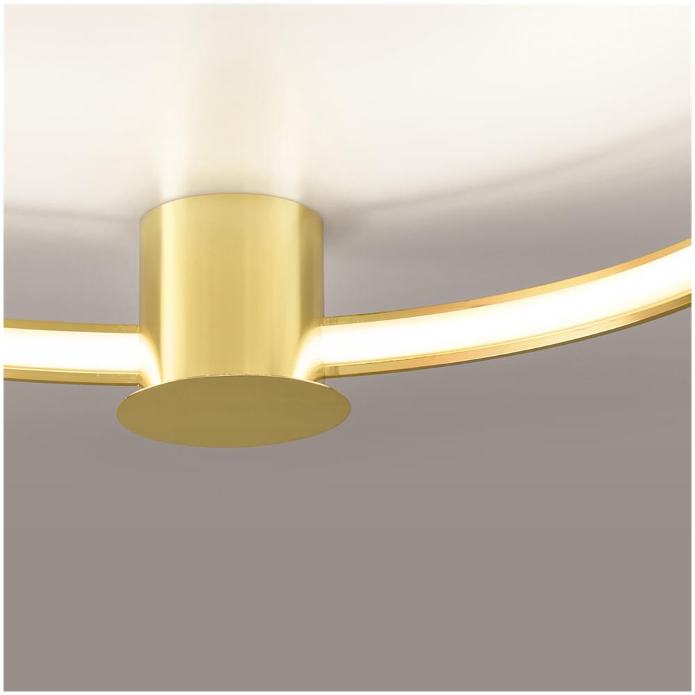 Sollux Lighting Lampada Da Soffitto Rio 78 Oro Lucido Led 3000k Th. 252 - Moderno Lampada A Soffitto D'oro 12.5x78x87 Cm - Foto 7