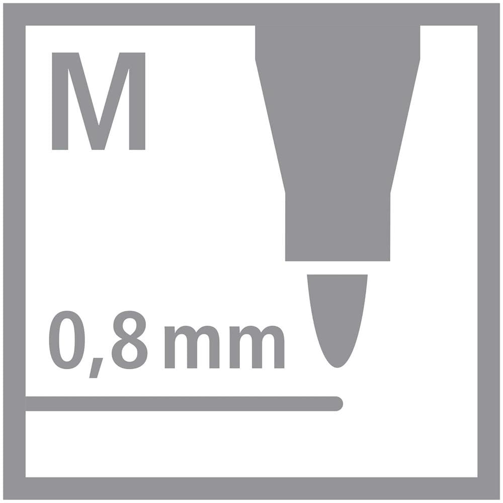 dr!ver - Fineliner Premium - Tratto Medio (0,8 mm) - Astuccio da 4 - Verde, Rosso, Blu, Nero - Foto 8