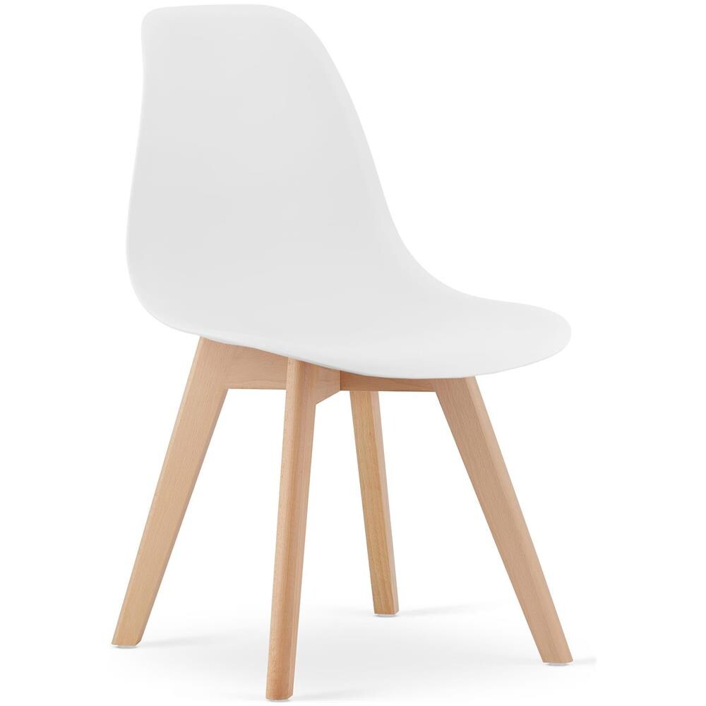 Sedia KITO - Design ergonomico senza tempo in bianco x 1 - Foto 1
