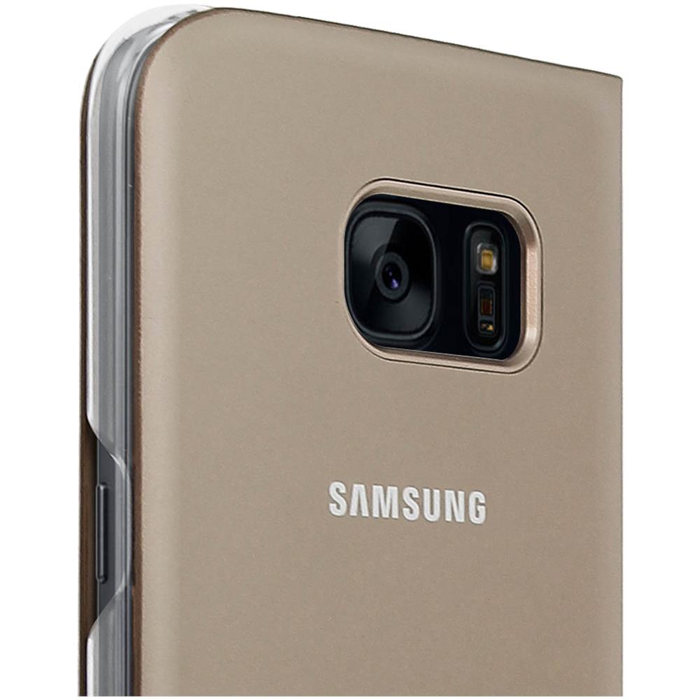 S View Flip Cover Custodia per Galaxy S7 - Oro - Foto 9