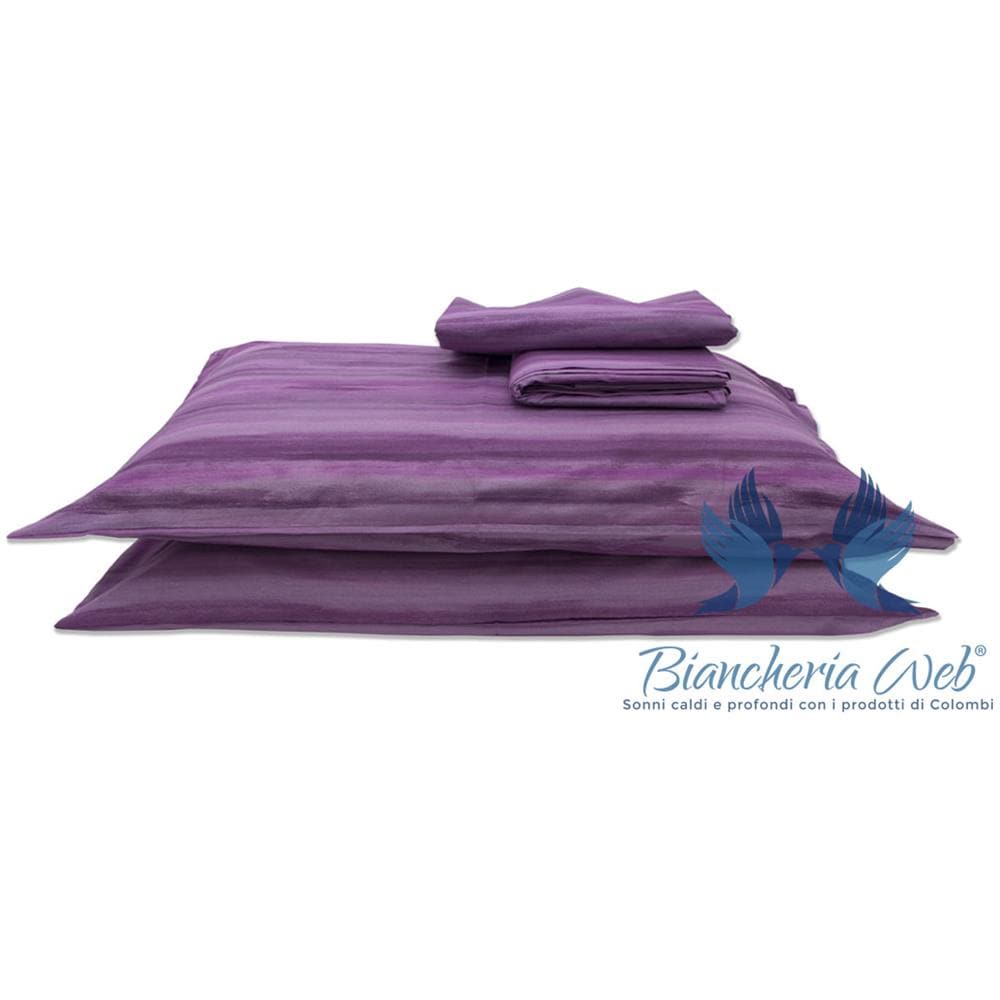 Completo Lenzuola Singolo Cotone 100% Italia – BiancheriaWeb Pensieri Delicati Con Gufi Verde
