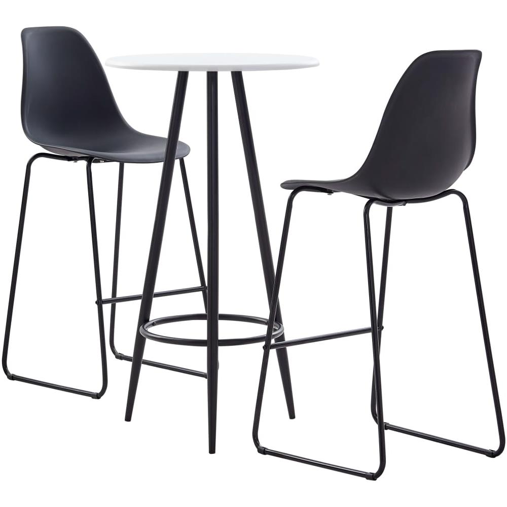 Set Da Bar 3 Pz In Plastica Nero - Foto 1