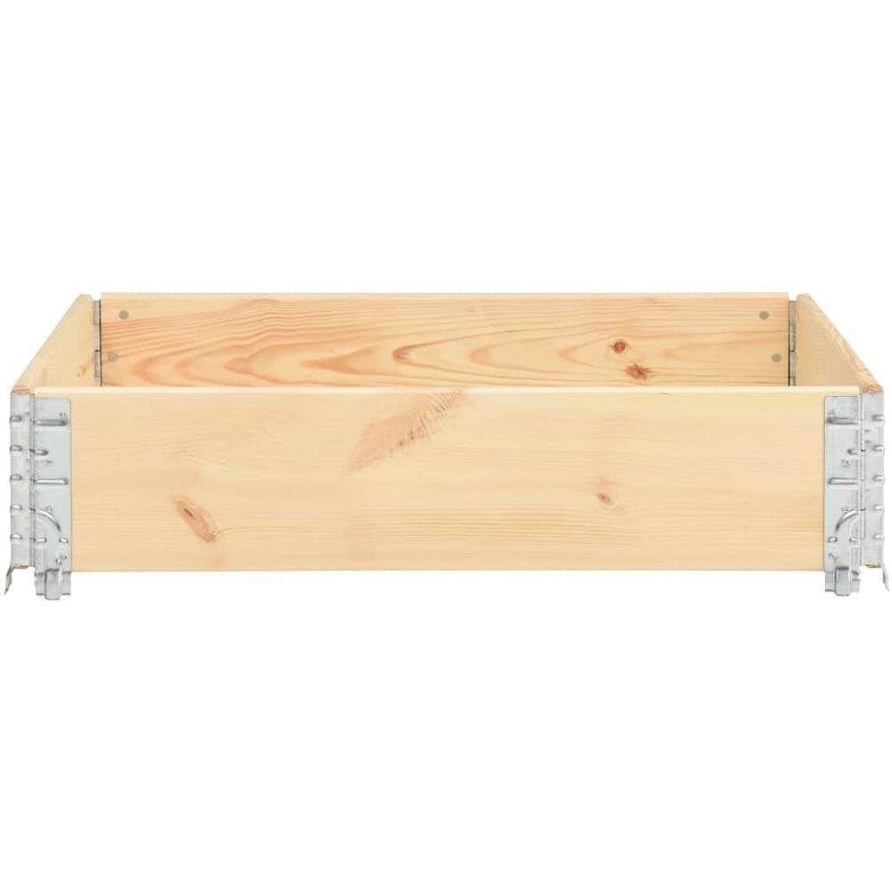 Fioriera Rialzata 100x100 cm in Legno Massello di Pino - Foto 2