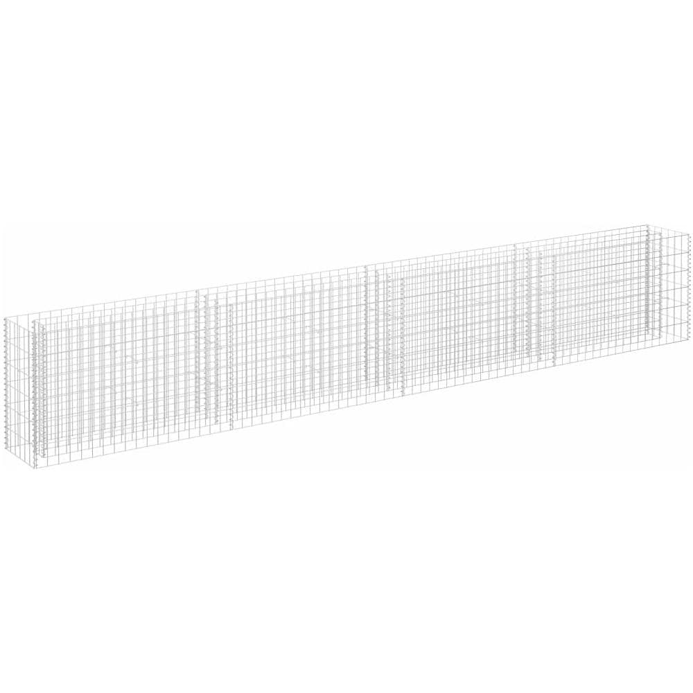 Gabbione Letto Rialzato In Acciaio Zincato 360x30x60 Cm - Foto 2