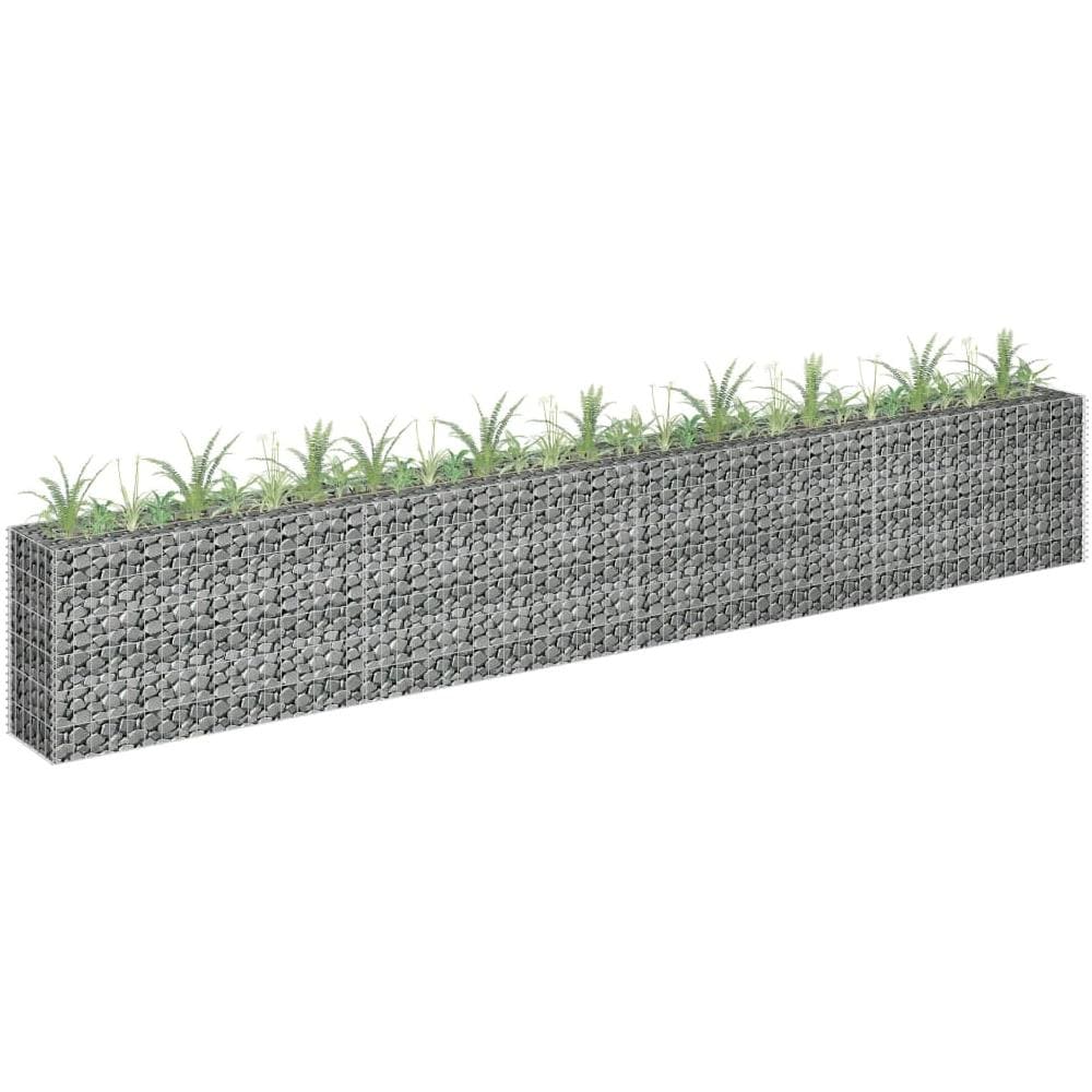 Gabbione Letto Rialzato In Acciaio Zincato 360x30x60 Cm - Foto 1