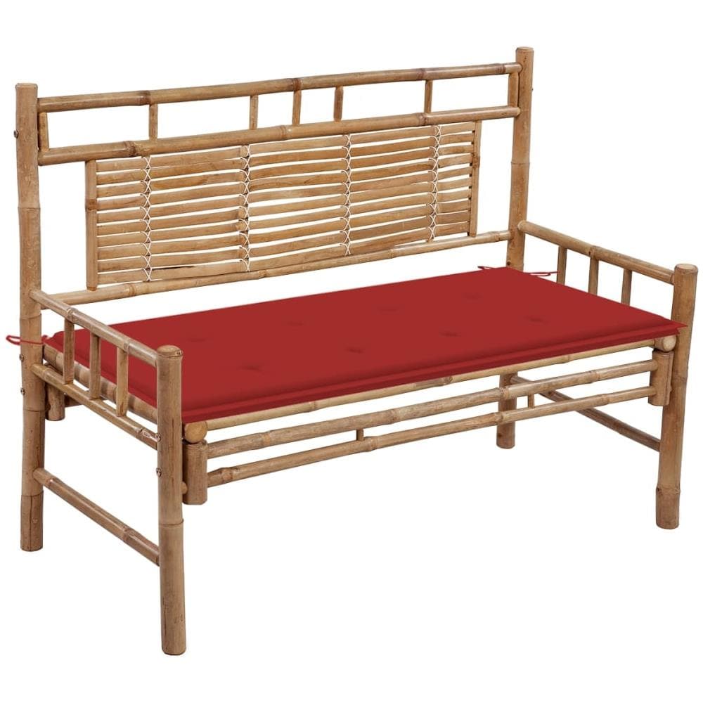 Panca Da Giardino Con Cuscino 120 Cm In Bamb? - Foto 1