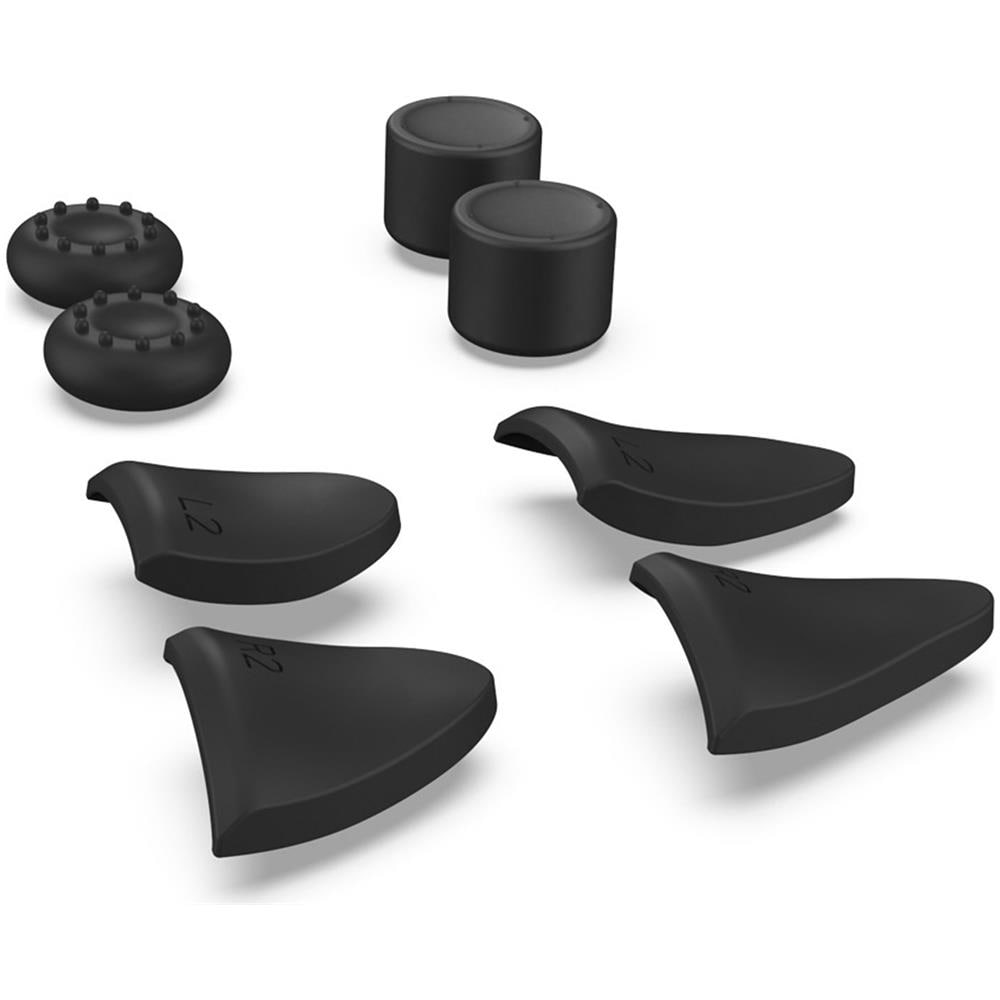 Kit Di Accessori Joystick Ps5 Dualsense Estensioni Trigger Tasti Pollici Neri - Foto 1