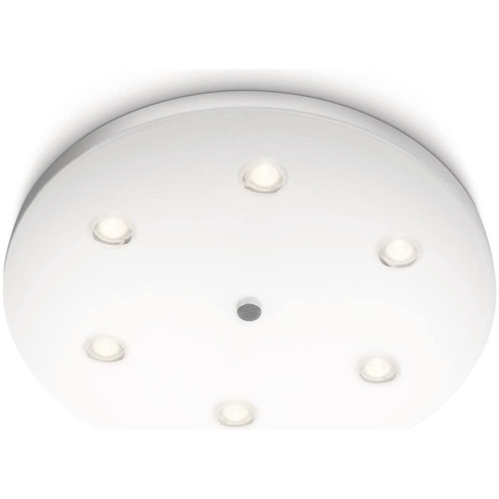 Syma - Lampada Da Soffitto Tonda Led Metallo Bianca - Foto 3