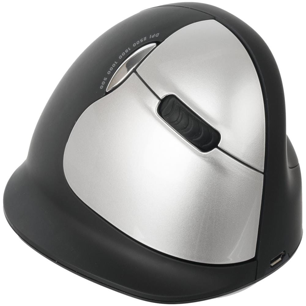 HE Mouse destro grande senza fili, RF Wireless, Pressed buttons, Rotella, Batterie, Universale, Ioni di Litio - Foto 1