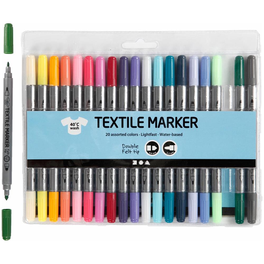 20 Feltri Tessili A Doppia Punta - Colori Tenui - Foto 3