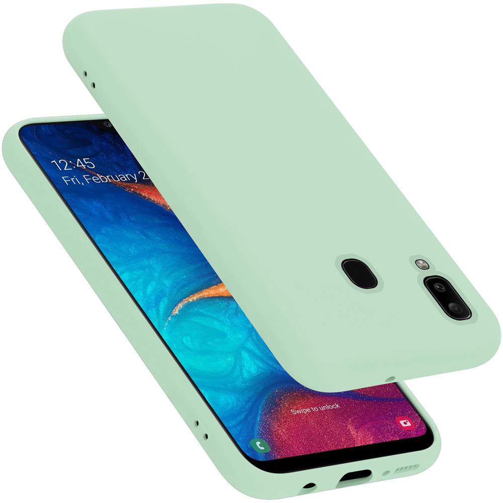 Custodia Compatibile Con Samsung Galaxy A20 / A30 / M10s / A8s In Liquid Verde Chiaro - Coperchio Protettivo In Silicone Tpu Flessibile - Foto 1