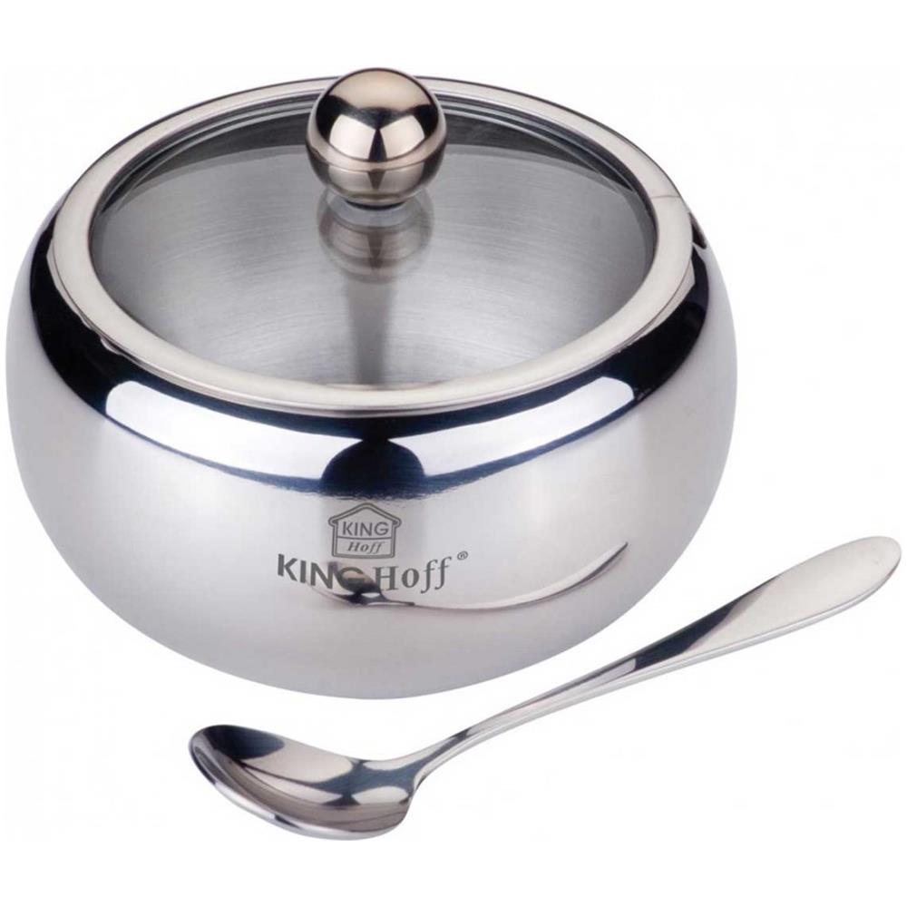 Zucchero Di Acciaio Con Cucchiaio Kh-3725 Lucido - Foto 1