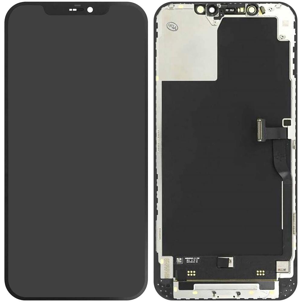 Blocco Completo Iphone 12 Pro Max Schermo Lcd Vetro Touch Compatibile Nero - Foto 1
