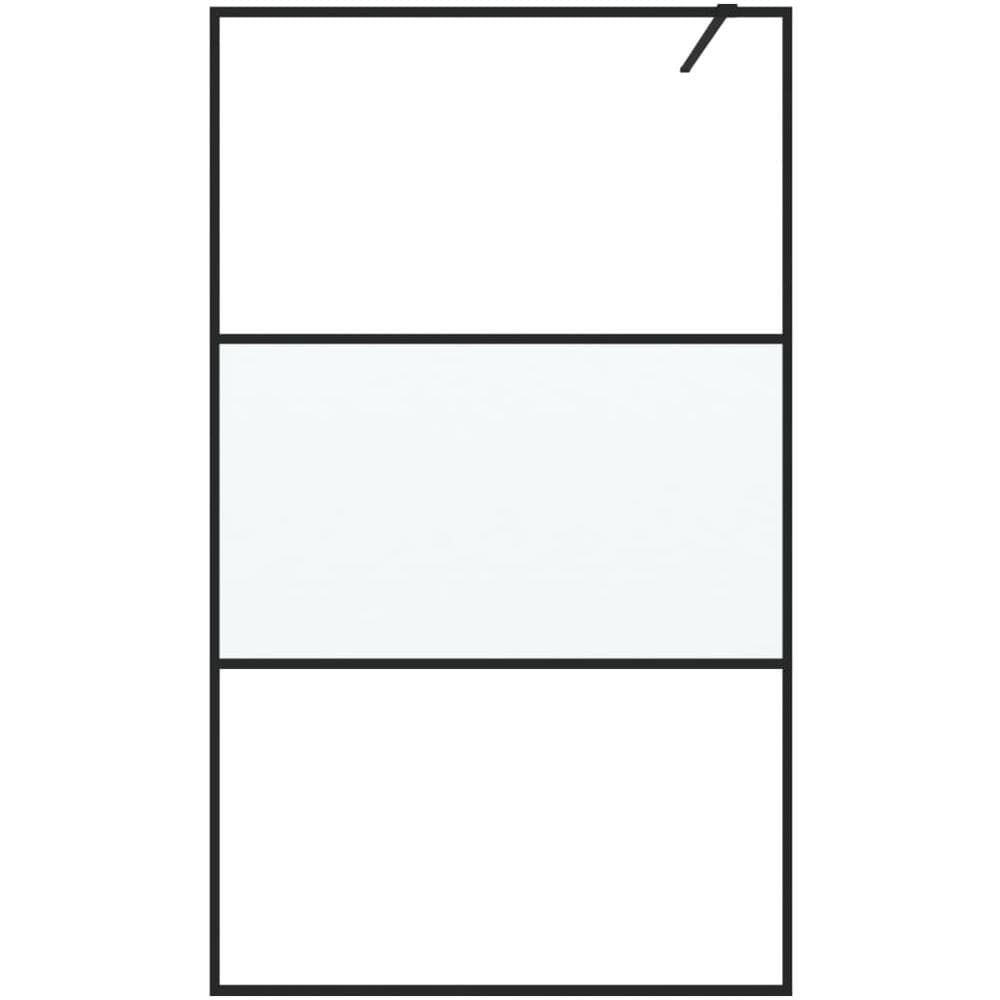 Parete Doccia Walk In 115x195 Cm Vetro Semi Smerigliato Esg - Foto 3