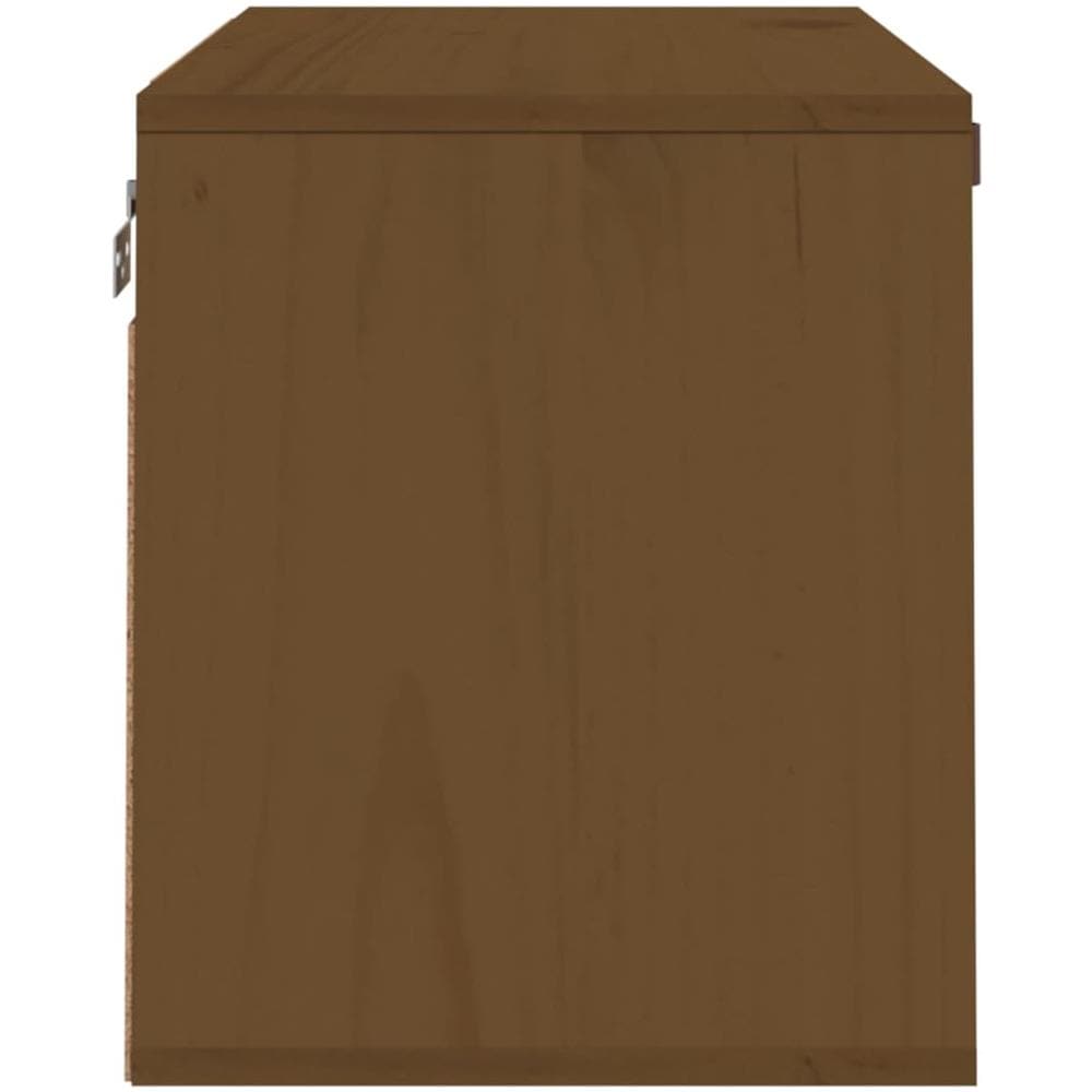 Pensile Marrone Miele 60x30x35 Cm In Legno Massello Di Pino - Foto 2